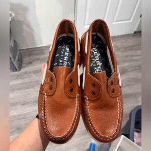 Sperry Men's Tan Leather Boat Shoes (7.5)